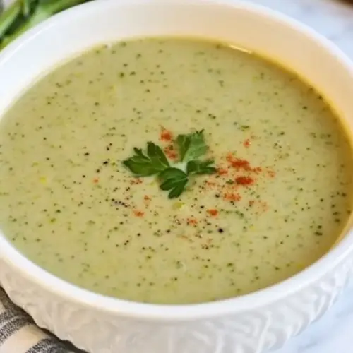 Creamy Broccoli Tahini Soup
