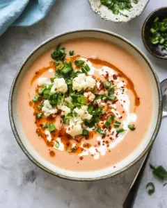 Creamy Buffalo Cauliflower Soup