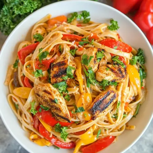 Creamy Cajun Grilled Chicken Pasta