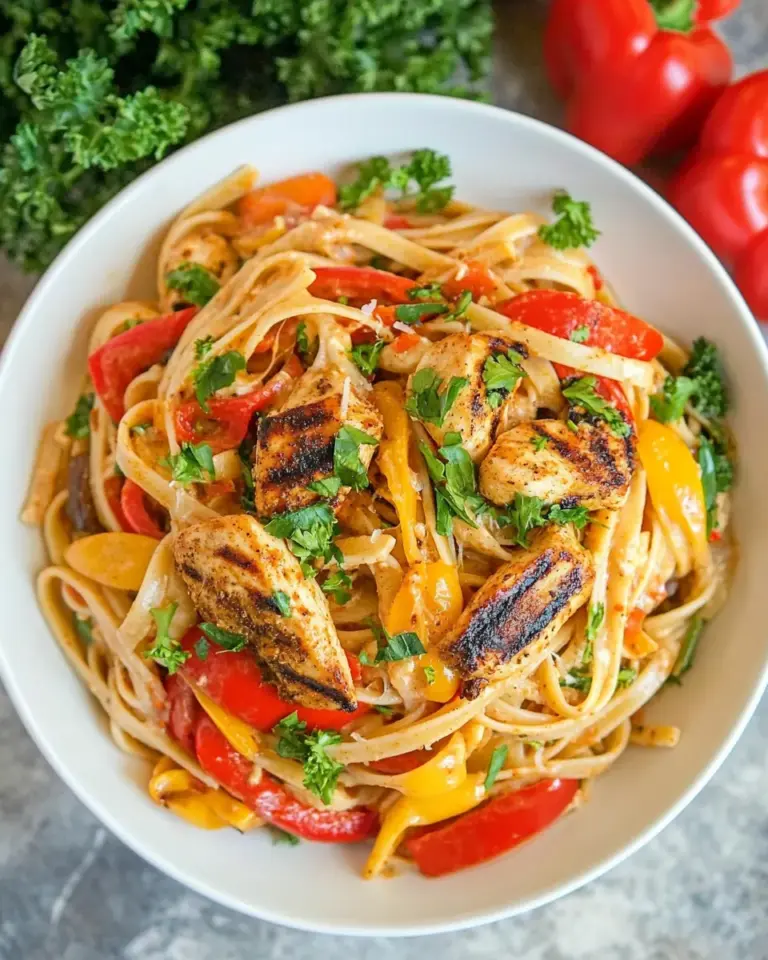 Creamy Cajun Grilled Chicken Pasta