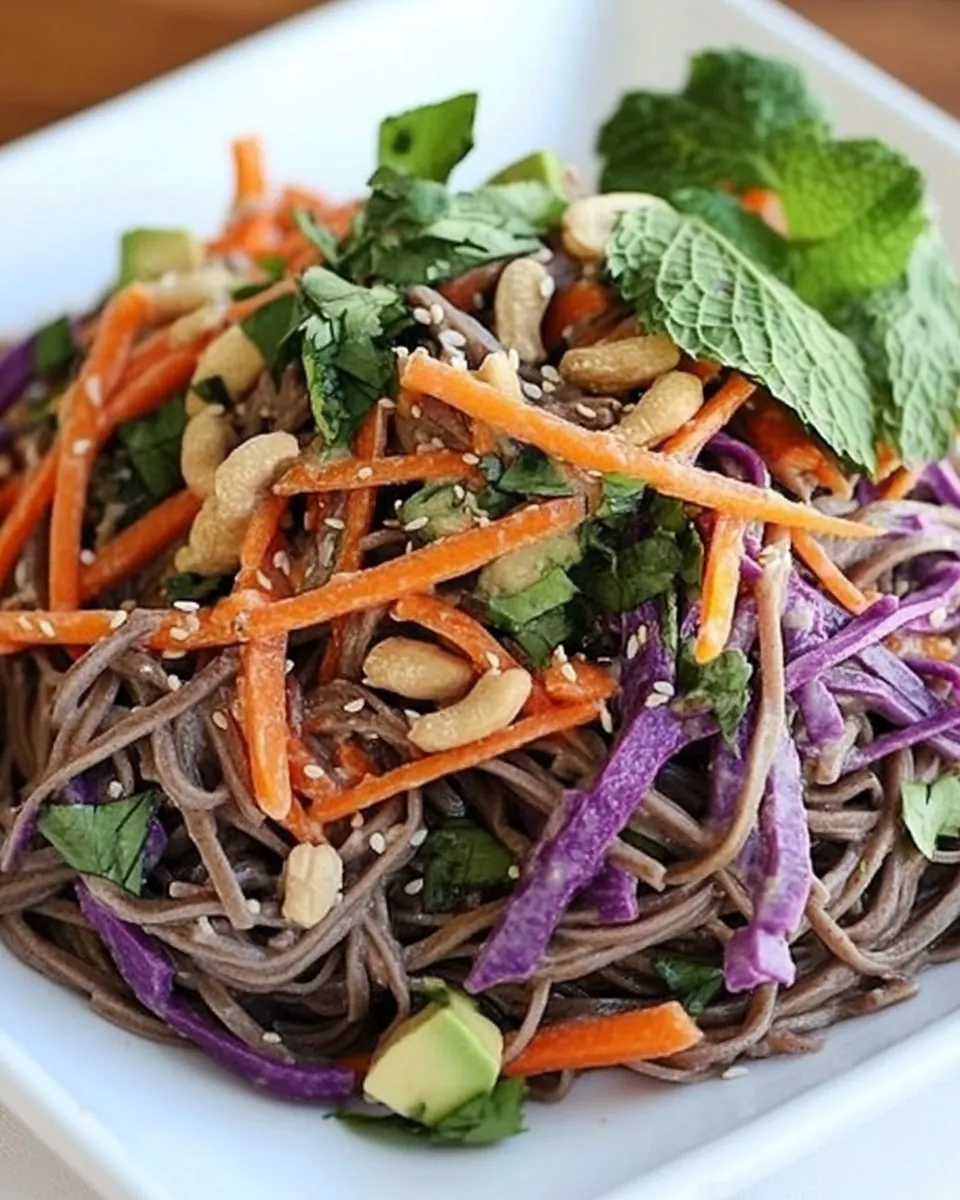 Creamy Cashew Soba Noodles