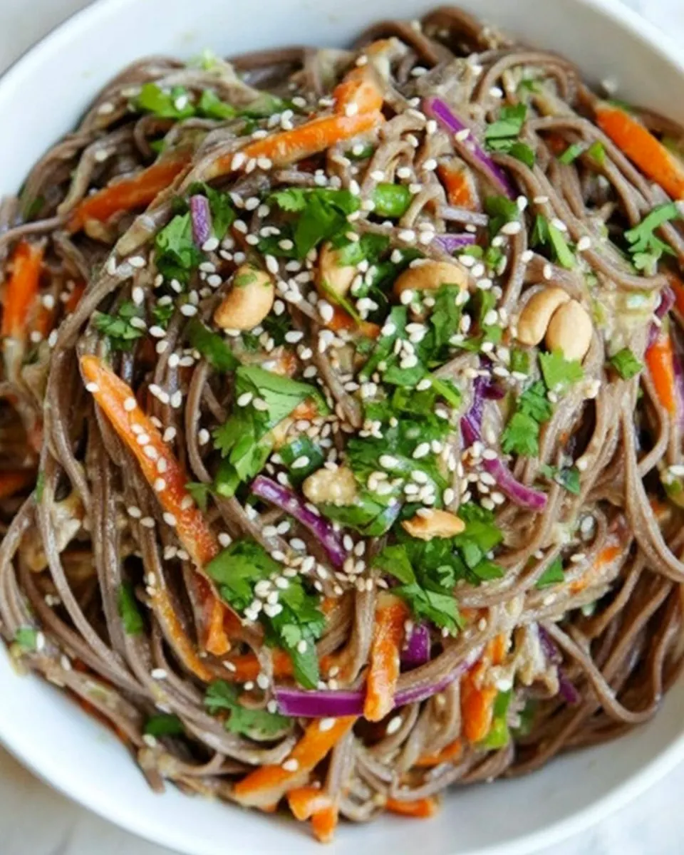 Creamy Cashew Soba Noodles
