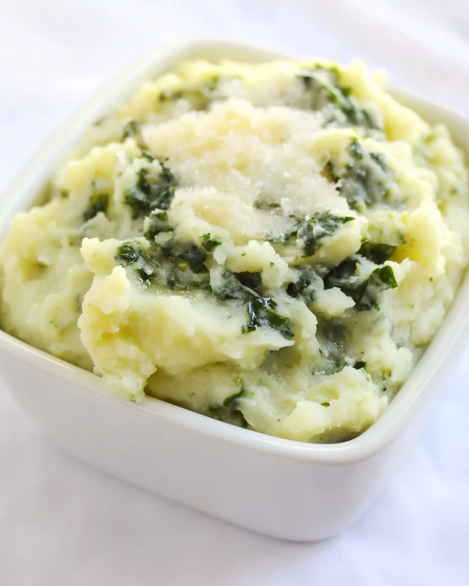 Creamy Cauliflower Mash with Kale
