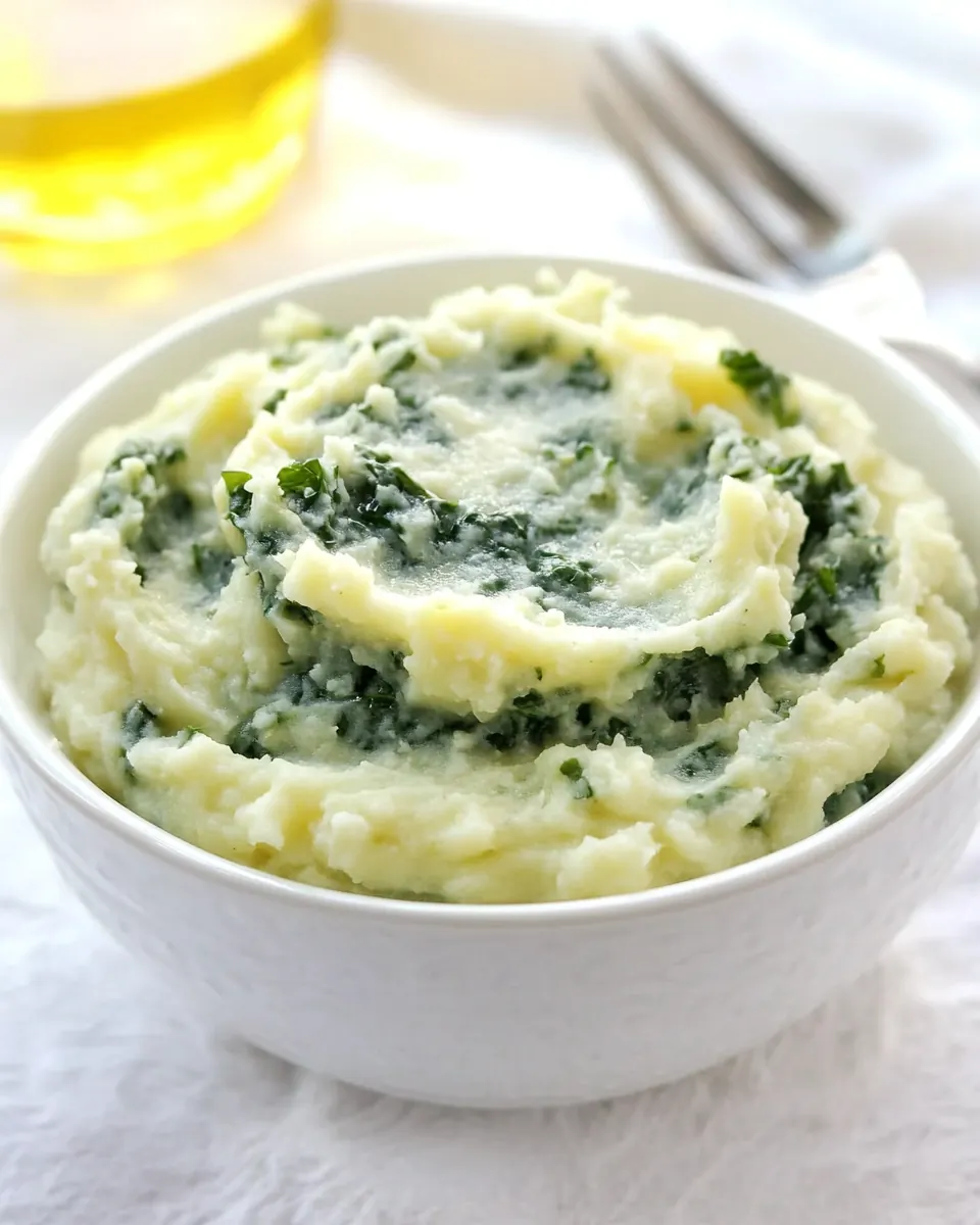 Creamy Cauliflower Mash with Kale
