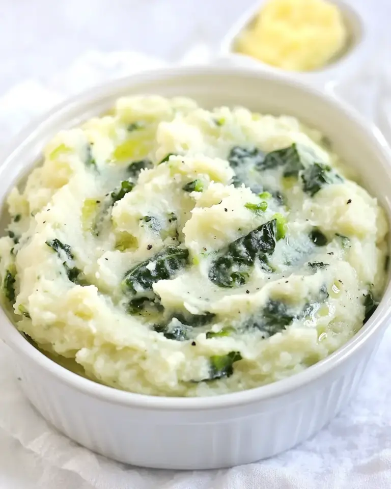 Creamy Cauliflower Mash with Kale