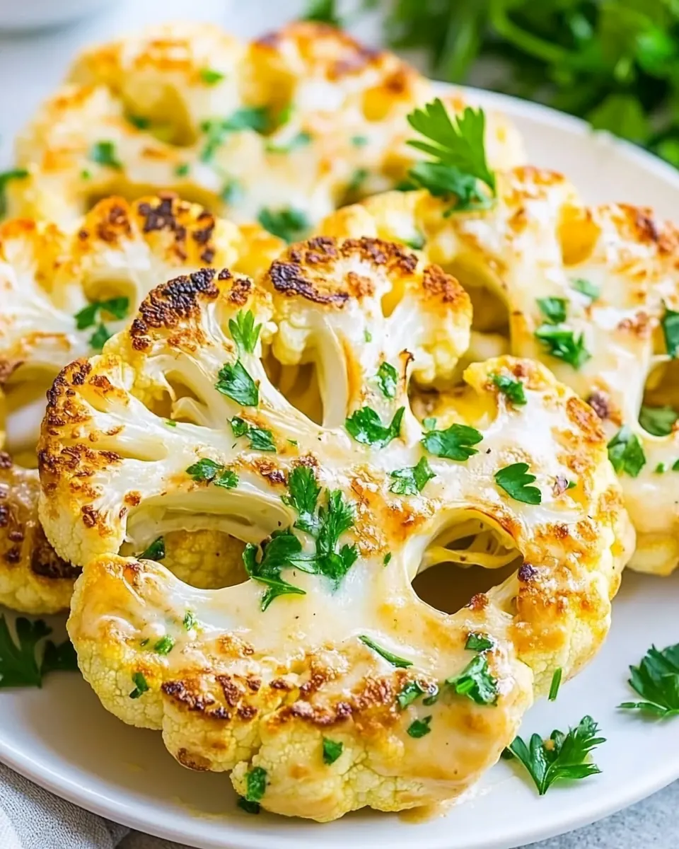 Creamy Cauliflower Steaks