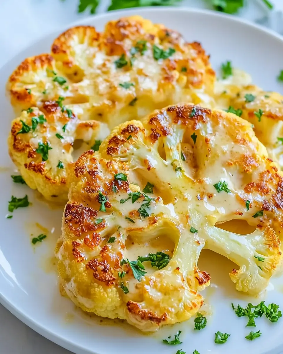 Creamy Cauliflower Steaks