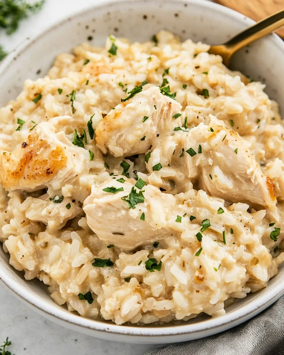 Creamy Chicken And Rice