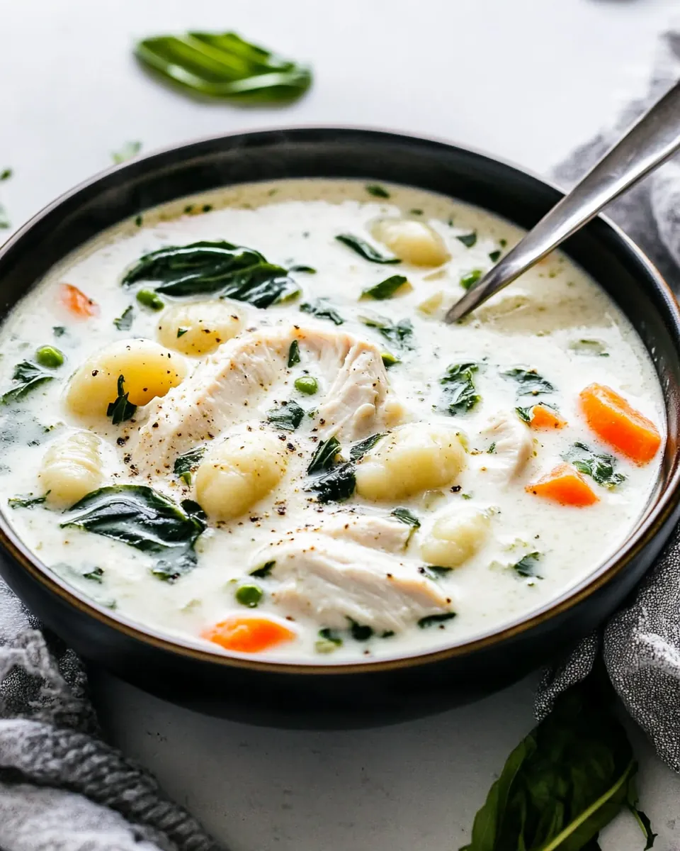 Creamy Chicken Gnocchi Soup