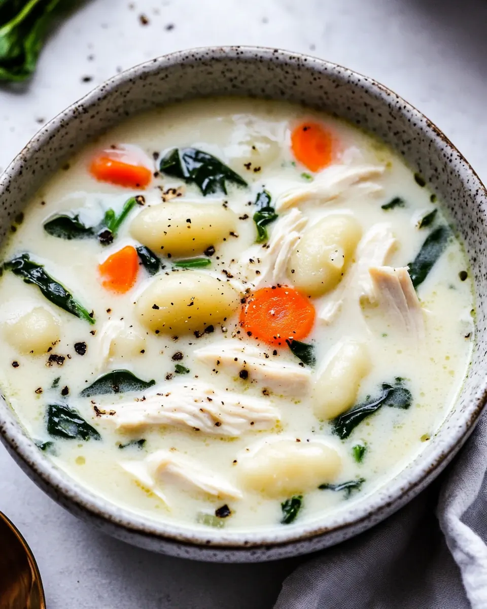 Creamy Chicken Gnocchi Soup