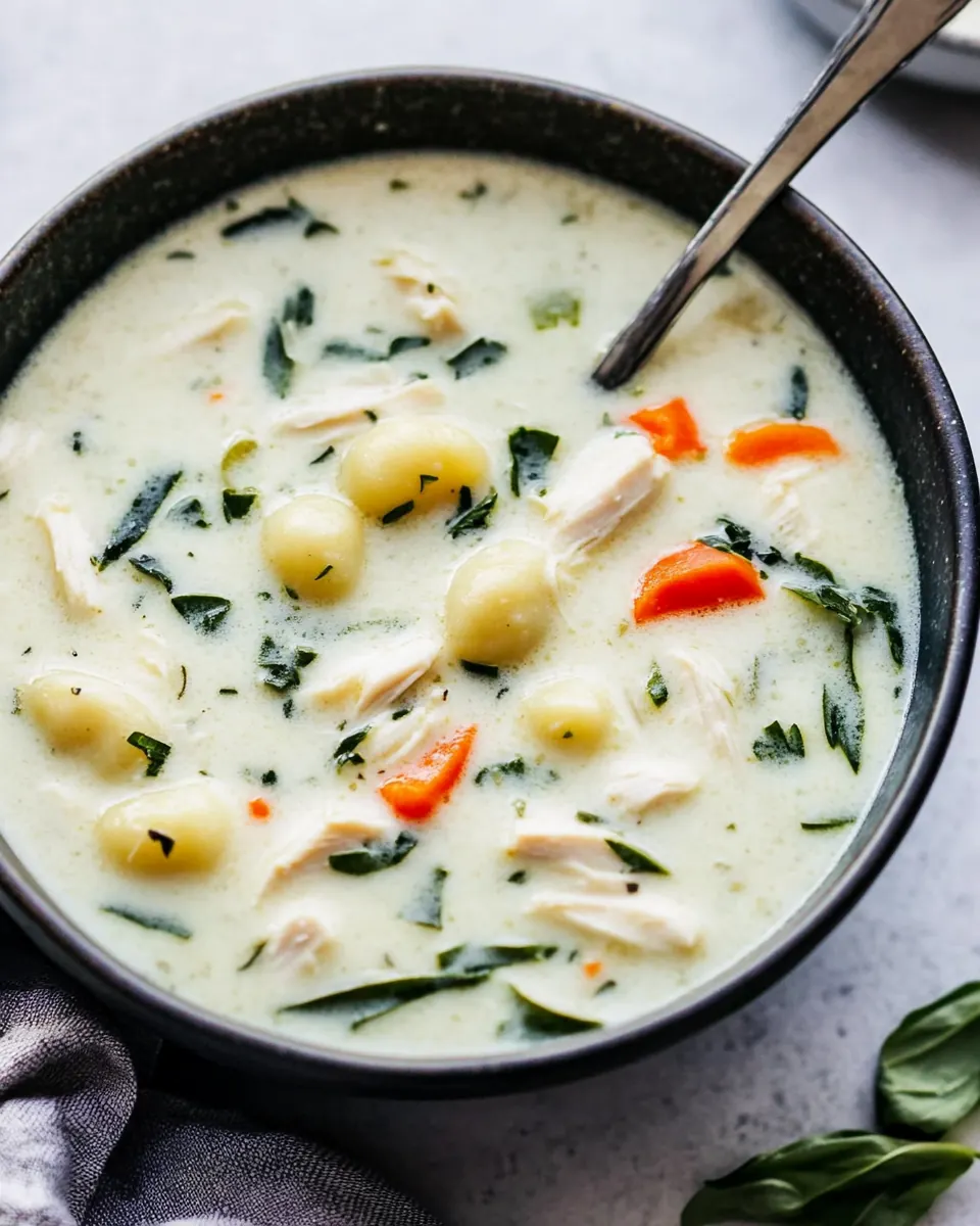 Creamy Chicken Gnocchi Soup