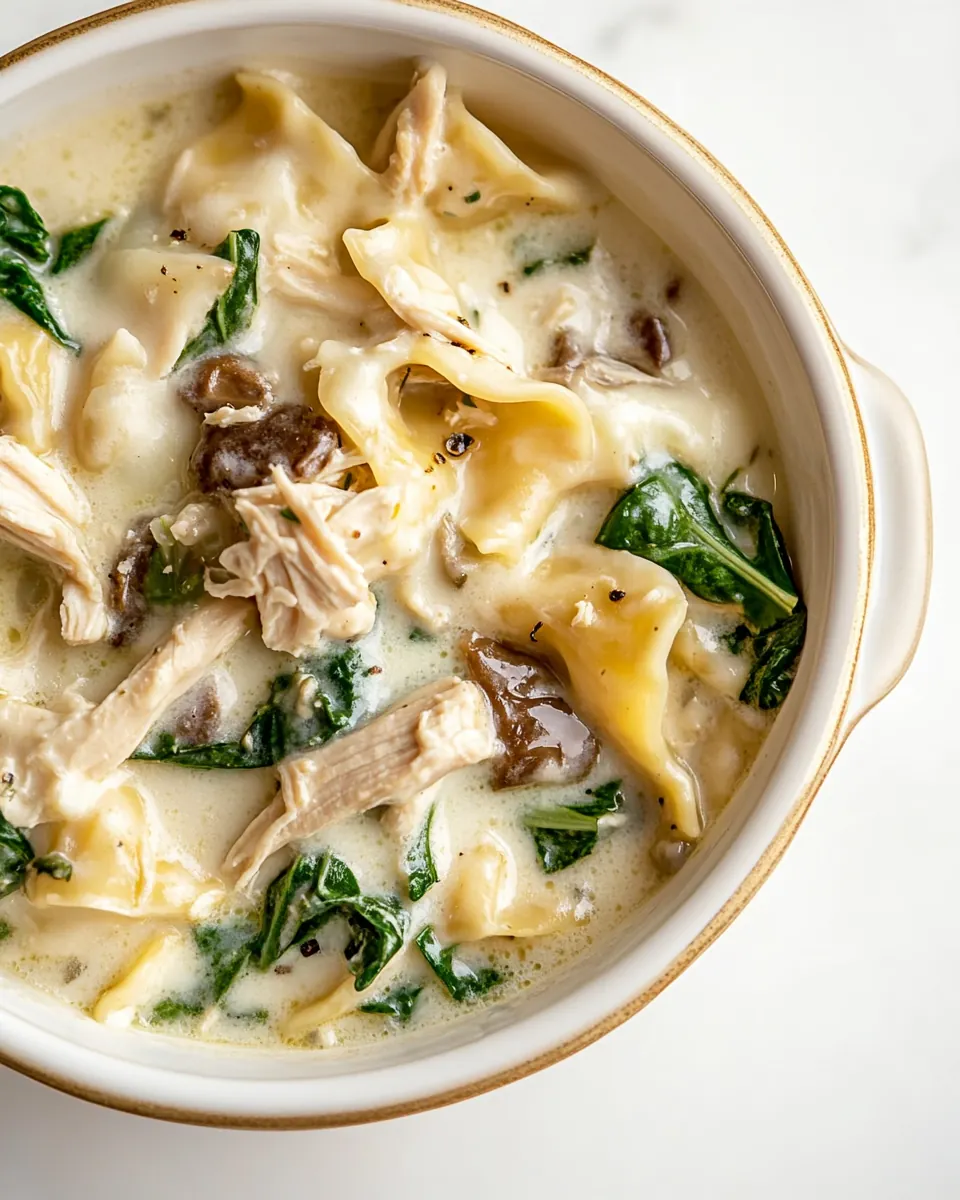 Creamy Chicken Lasagna Soup