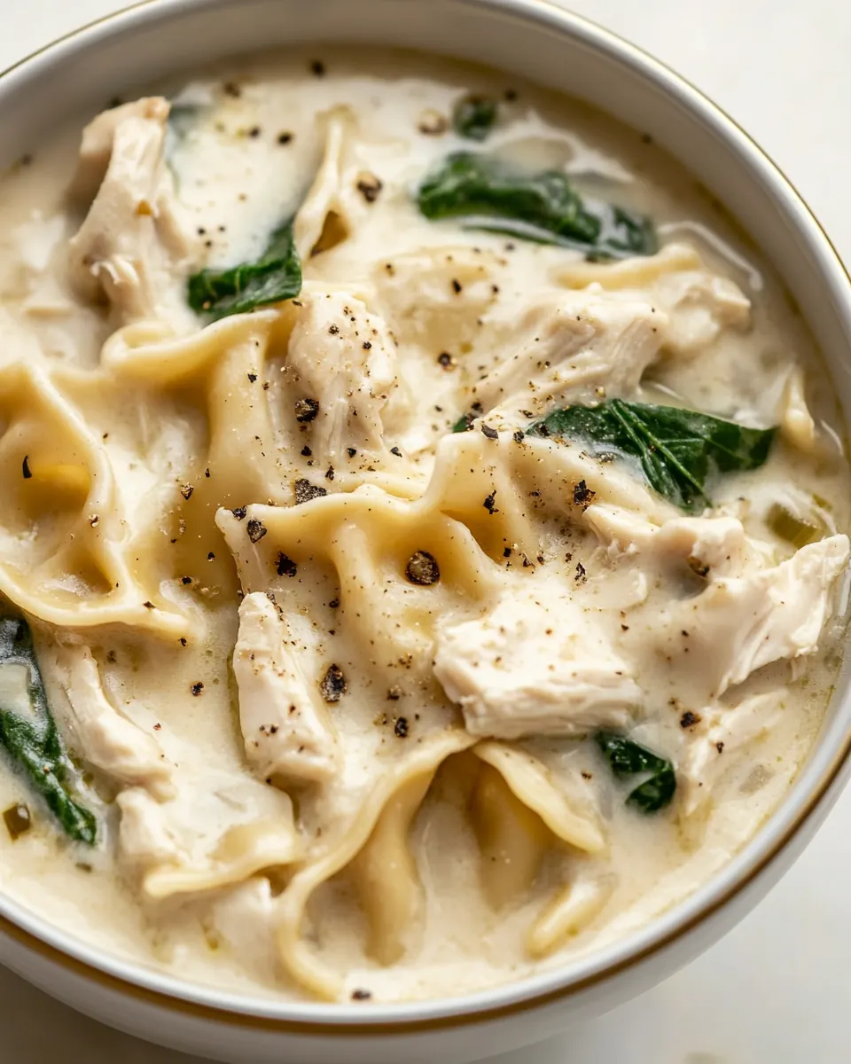 Creamy Chicken Lasagna Soup