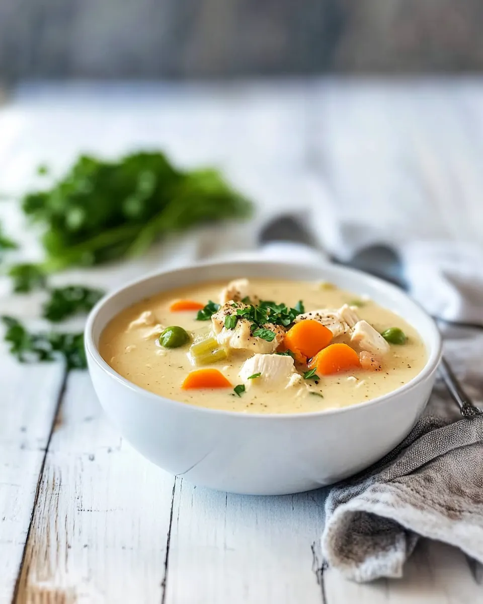 Creamy Chicken Pot Pie Soup