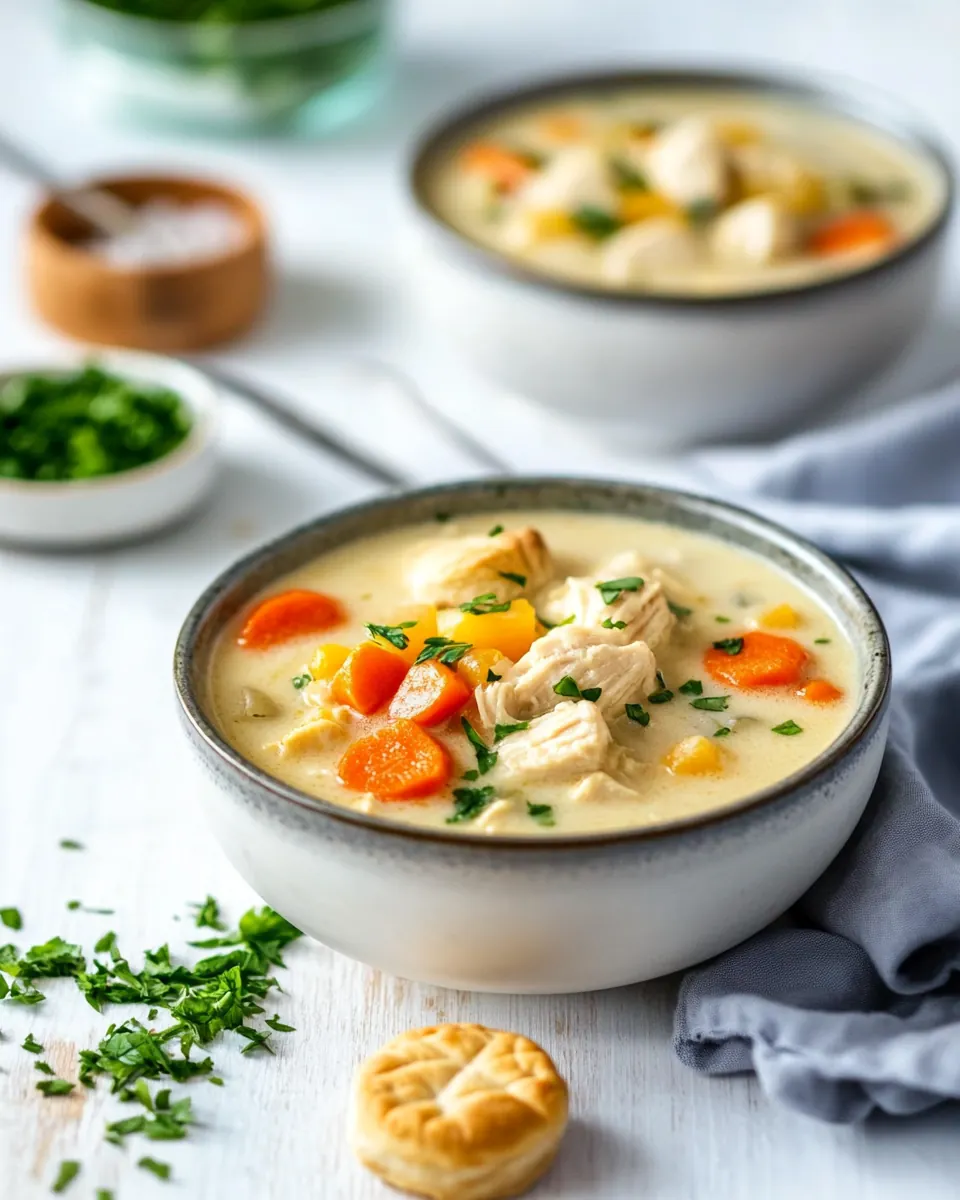 Creamy Chicken Pot Pie Soup