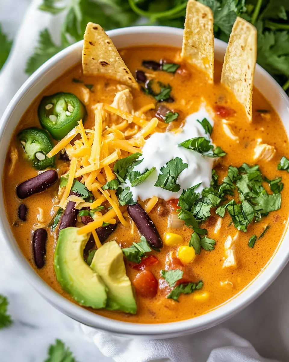 Creamy Chicken Tortilla Soup