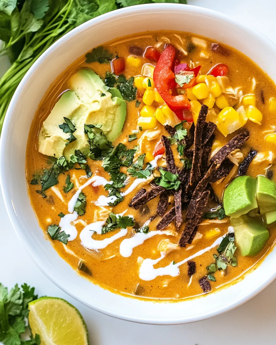 Creamy Chicken Tortilla Soup