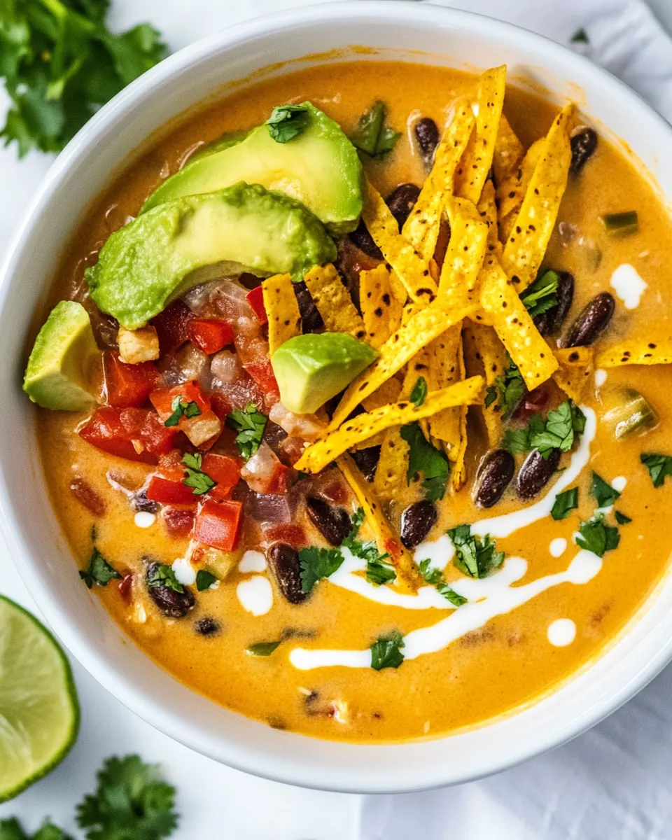 Creamy Chicken Tortilla Soup