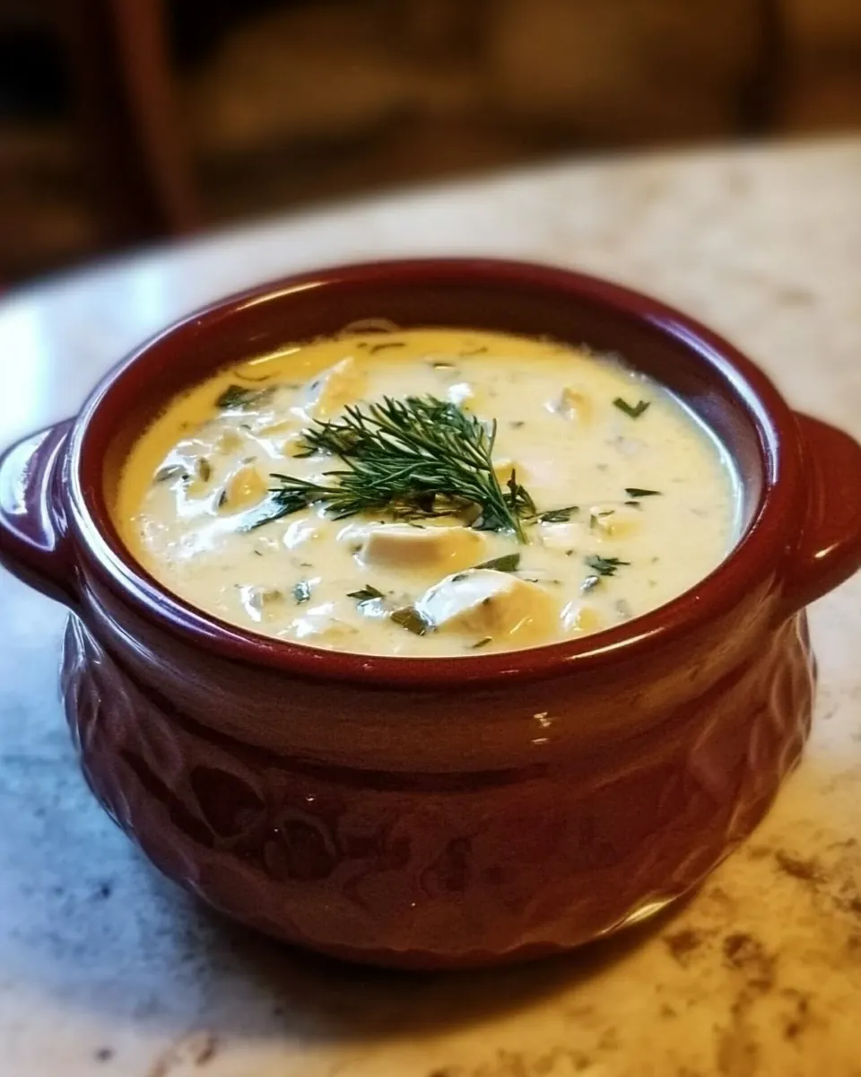 Creamy Chicken and Brie Soup
