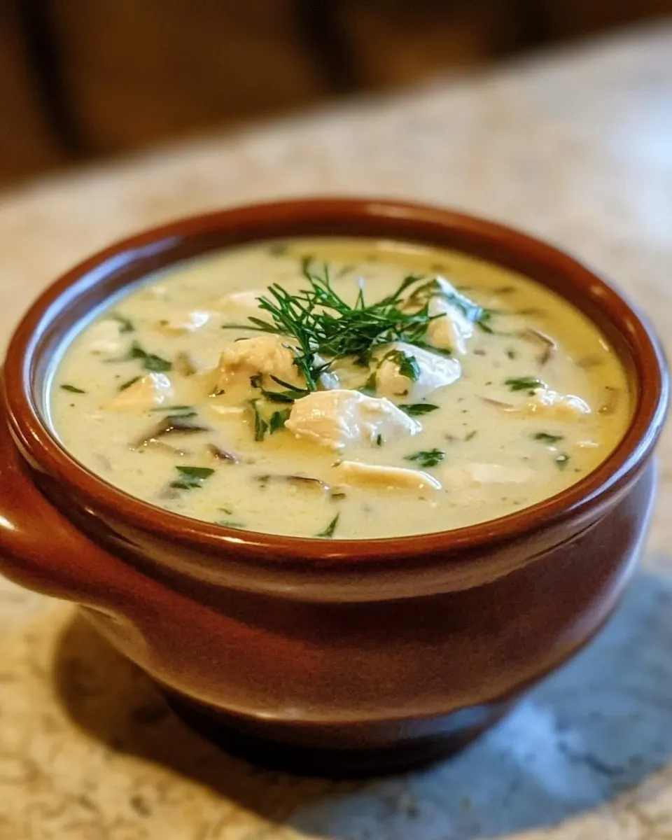 Creamy Chicken and Brie Soup