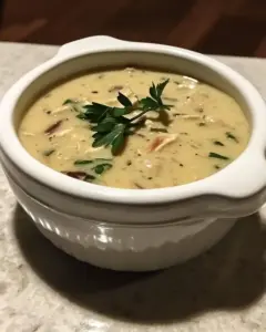 Creamy Chicken and Brie Soup