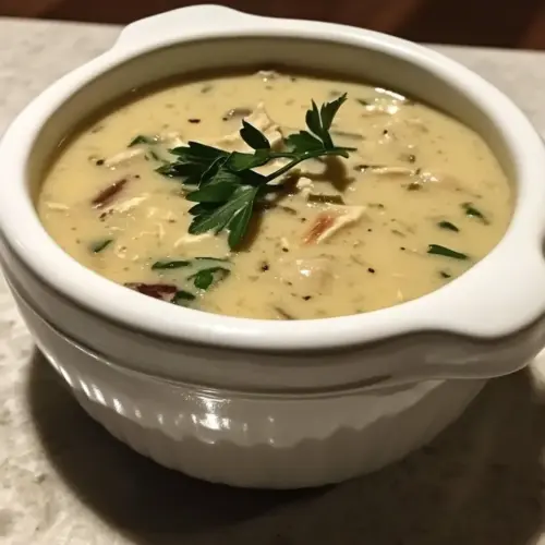 Creamy Chicken and Brie Soup