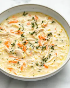 Creamy Chicken and Rice Soup