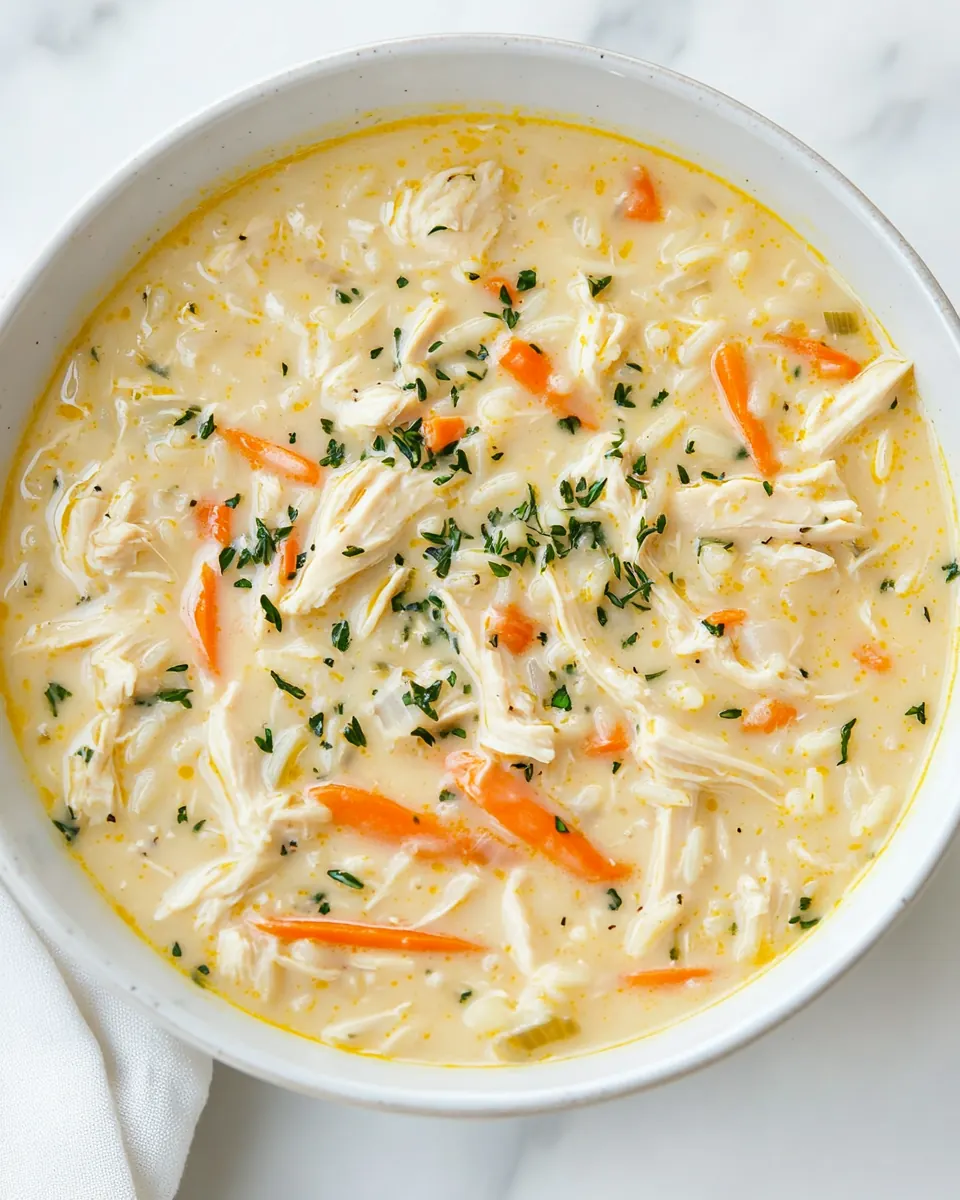 Creamy Chicken and Rice Soup