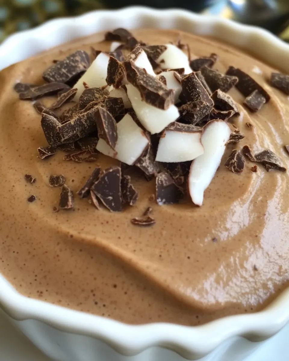 Creamy Chocolate Coconut Pudding