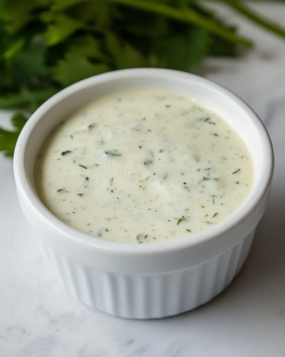 Creamy Cilantro Dipping Sauce