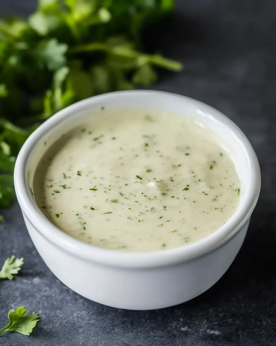 Creamy Cilantro Dipping Sauce