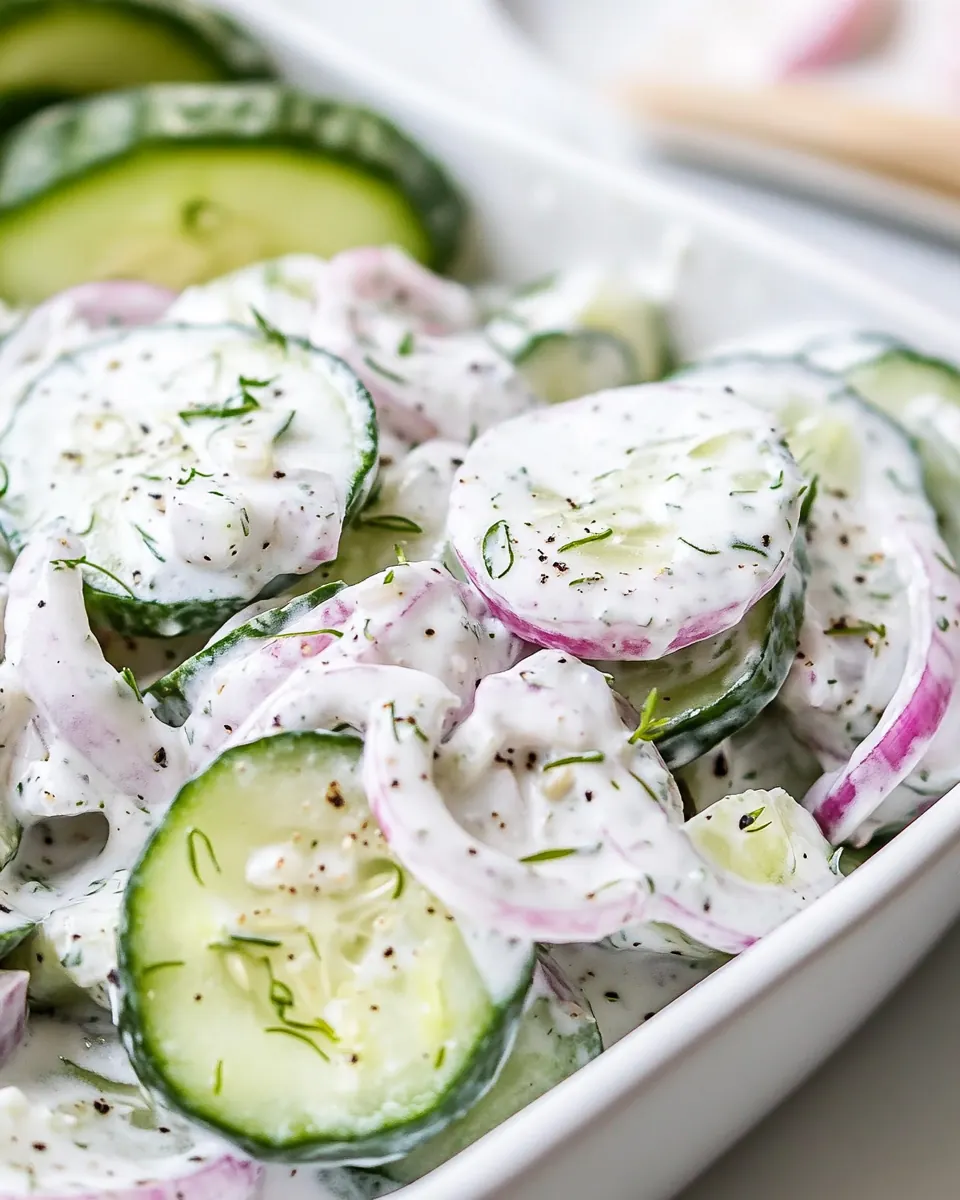 Creamy Cucumber Salad