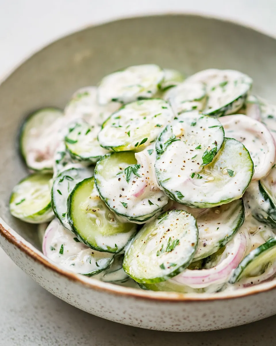 Creamy Cucumber Salad