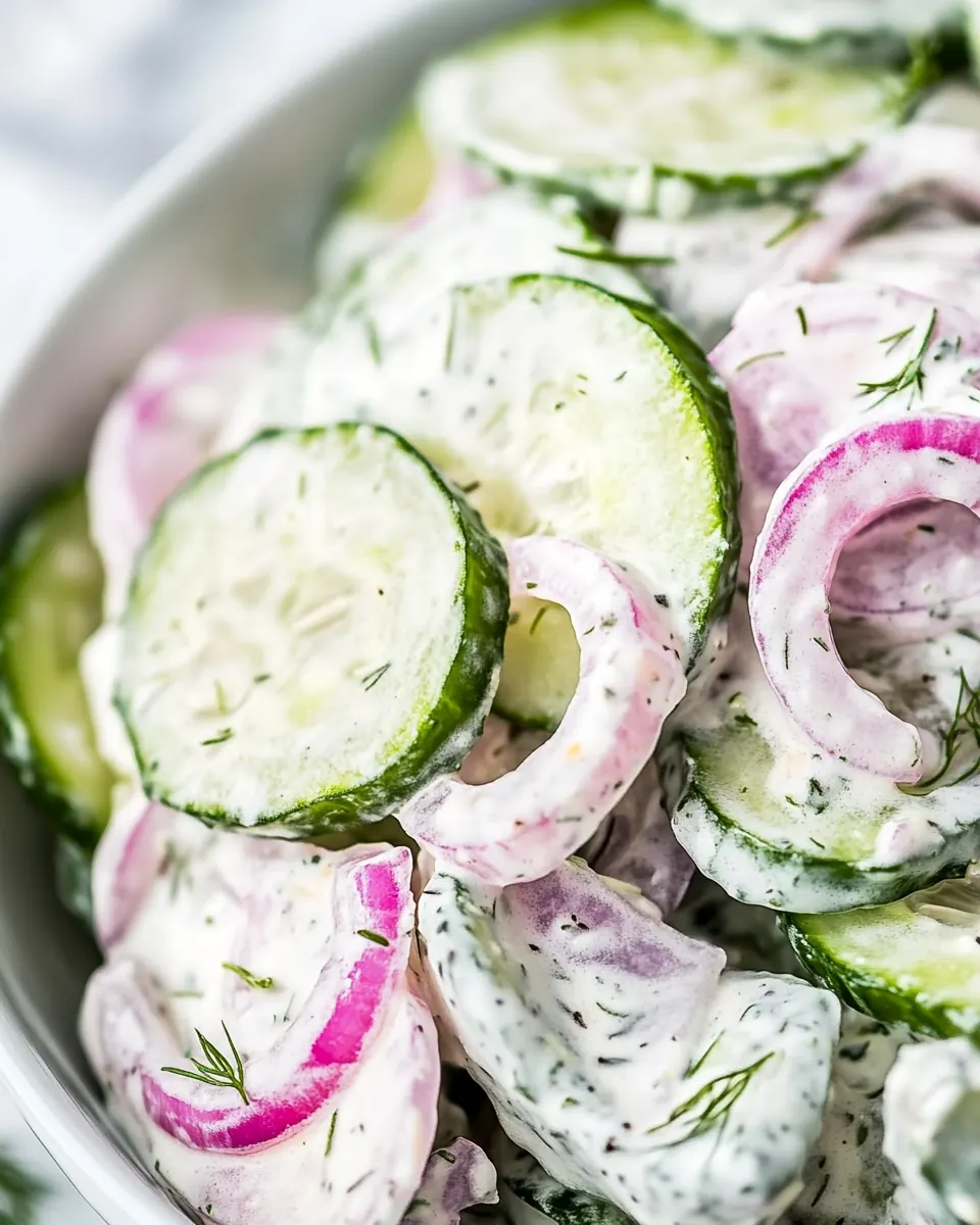 Creamy Cucumber Salad
