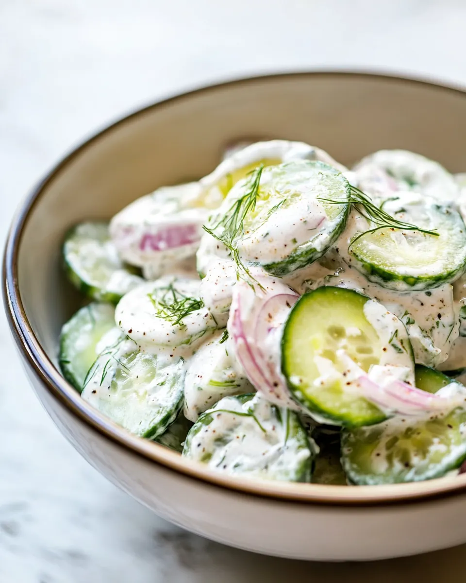 Creamy Cucumber Salad