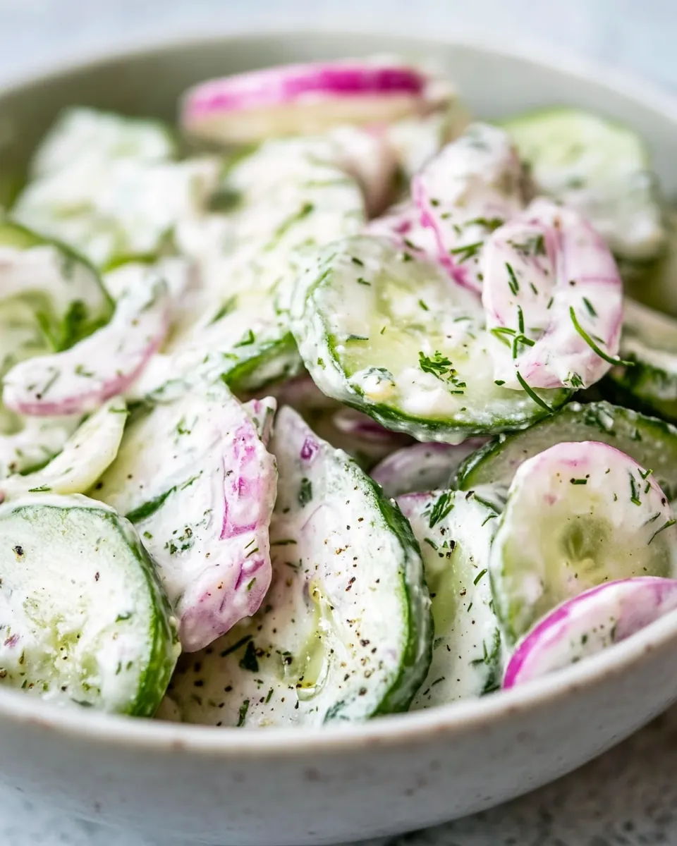Creamy Cucumber Salad