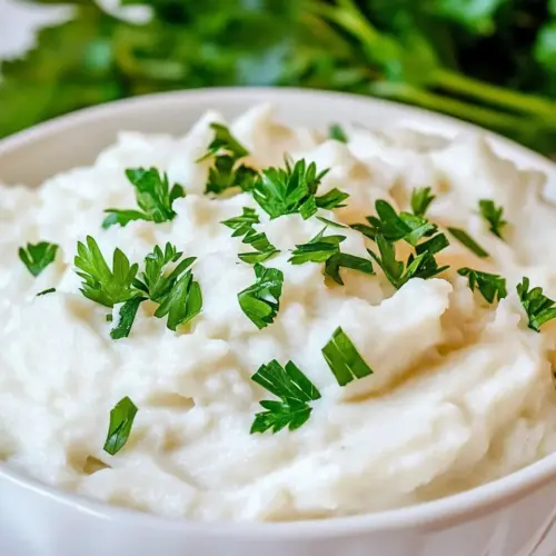 Creamy Garlic Mashed Cauliflower