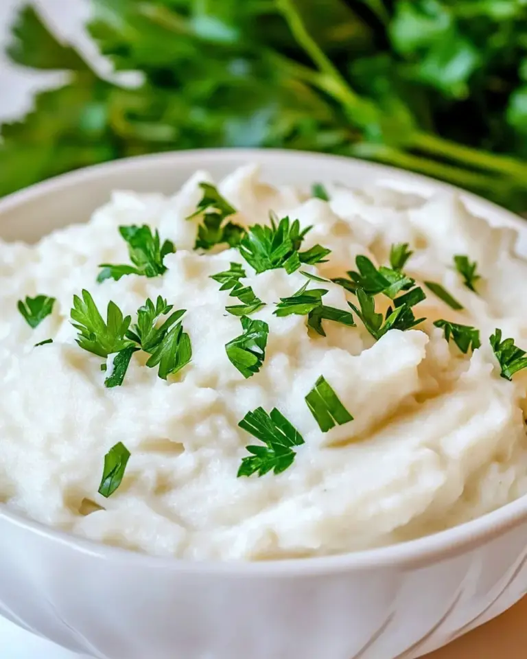 Creamy Garlic Mashed Cauliflower