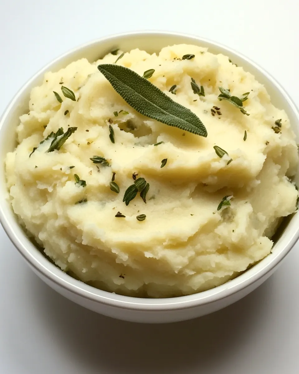 Creamy Goat Cheese and Sage Mashed Potatoes