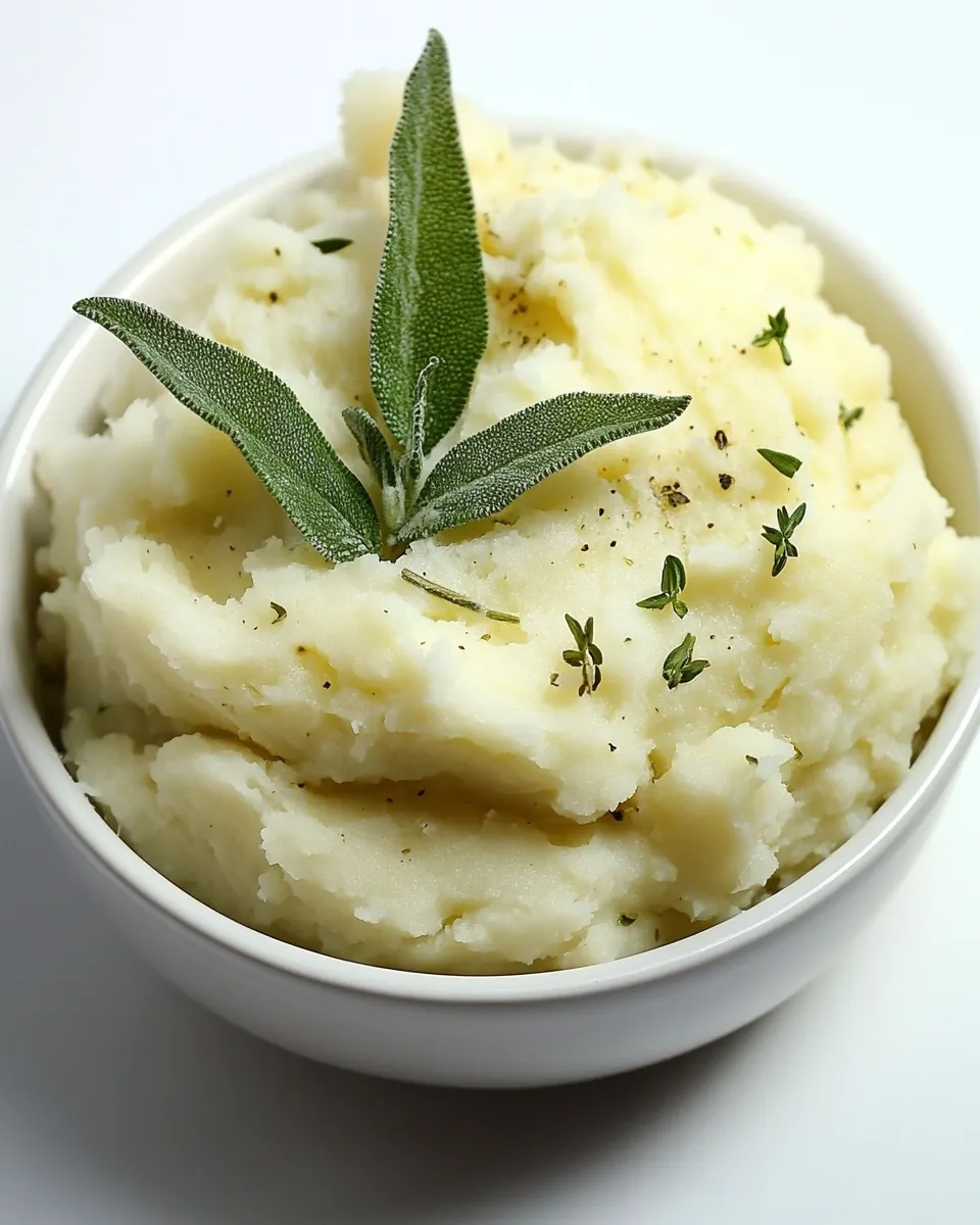 Creamy Goat Cheese and Sage Mashed Potatoes
