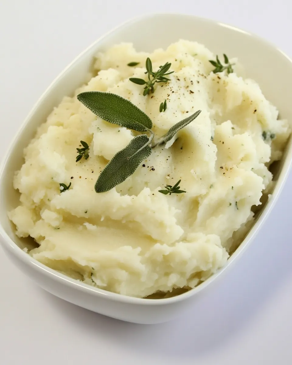 Creamy Goat Cheese and Sage Mashed Potatoes