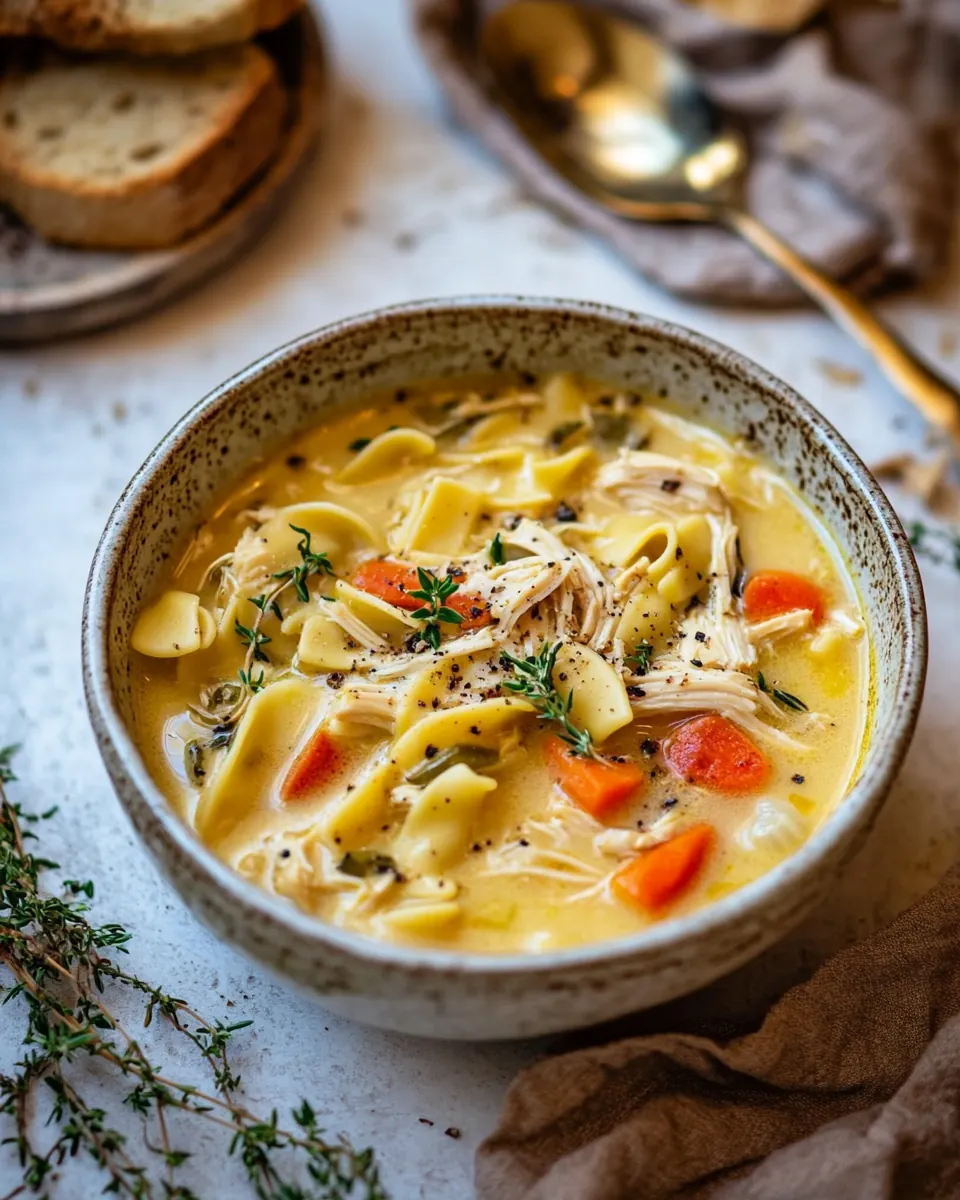 Creamy Homestyle Chicken Noodle Soup