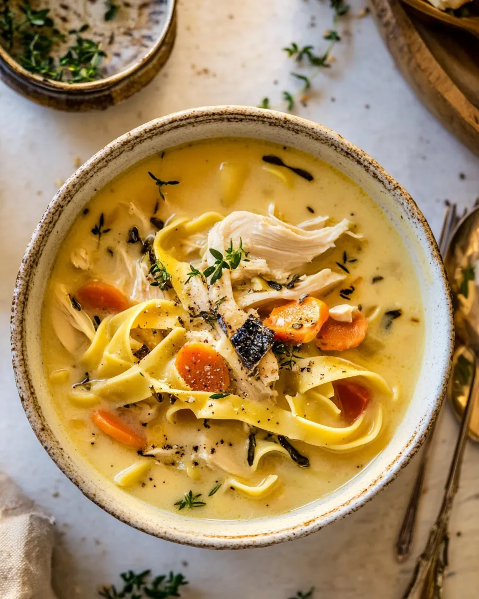 Creamy Homestyle Chicken Noodle Soup