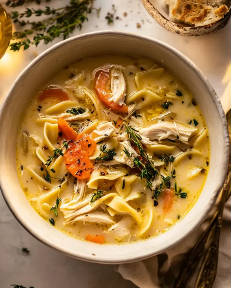 Creamy Homestyle Chicken Noodle Soup
