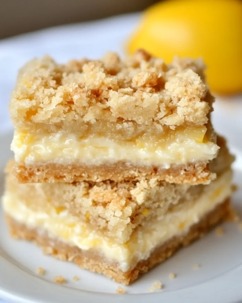 Creamy Lemon Crumb Bars