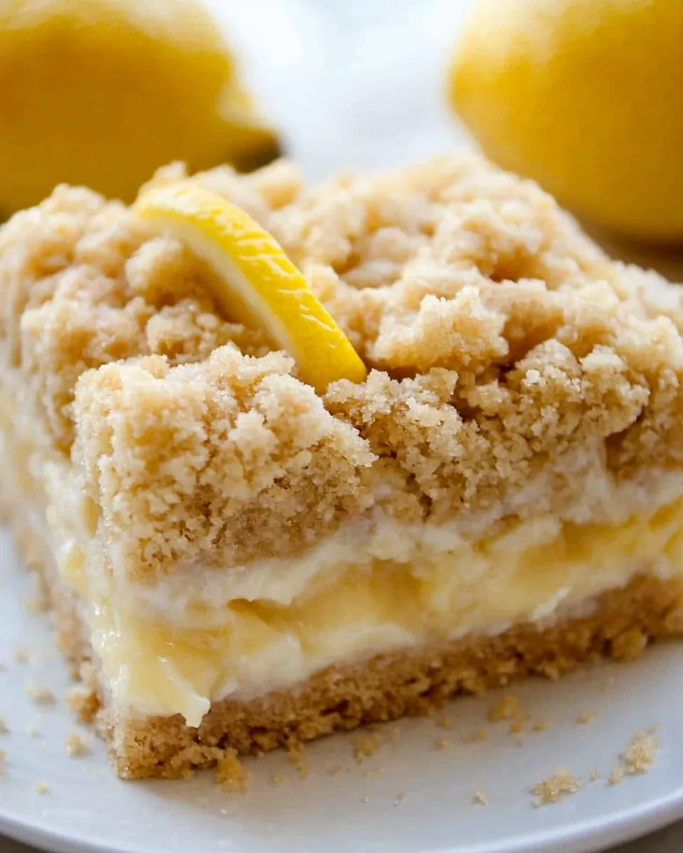 Creamy Lemon Crumb Bars