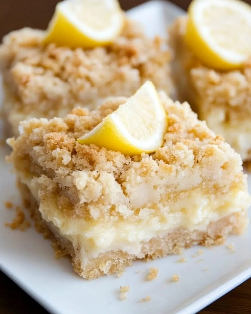 Creamy Lemon Crumb Bars