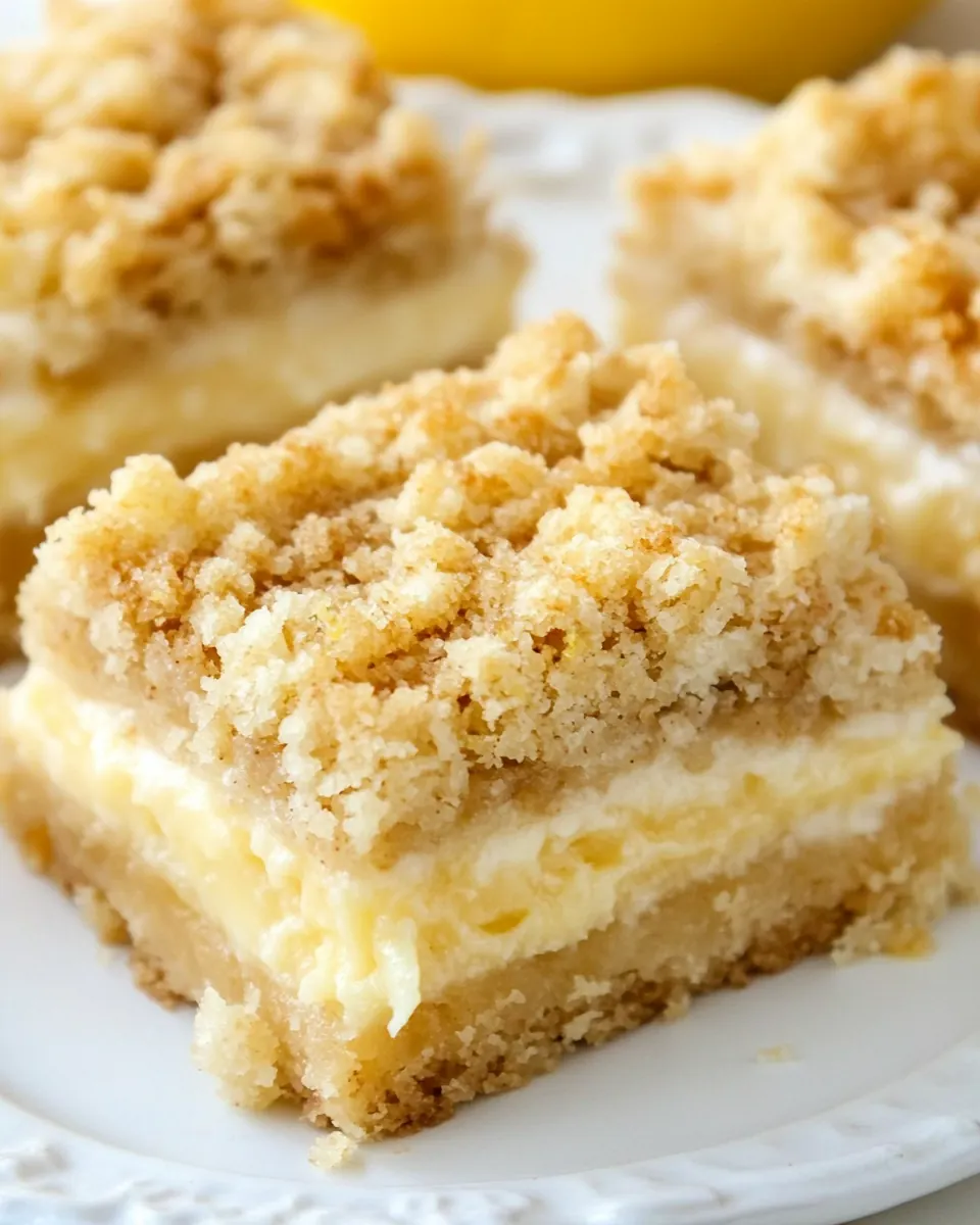 Creamy Lemon Crumb Bars