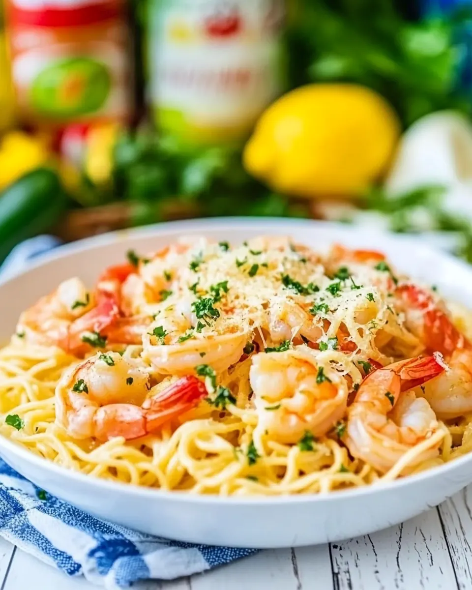 Creamy Lemon Shrimp Pasta