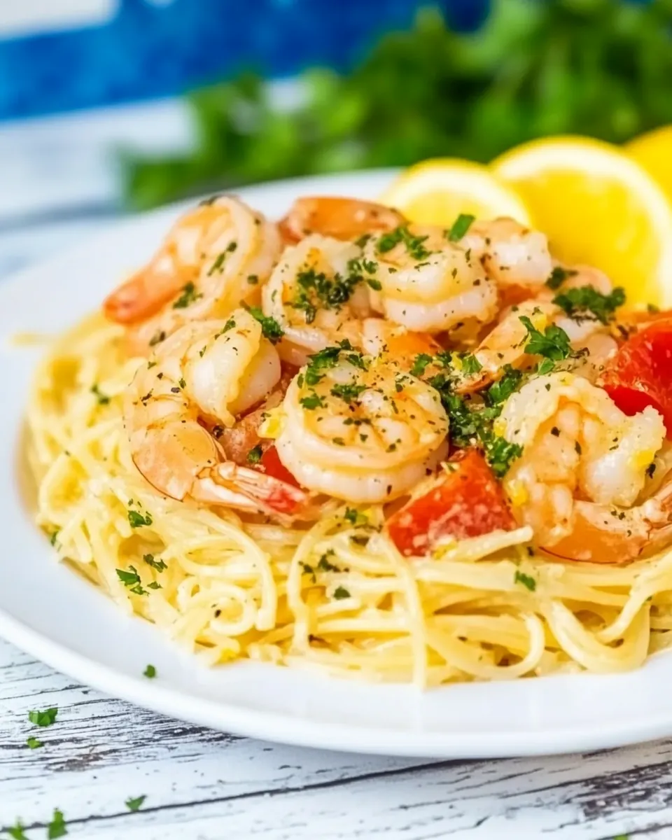 Creamy Lemon Shrimp Pasta